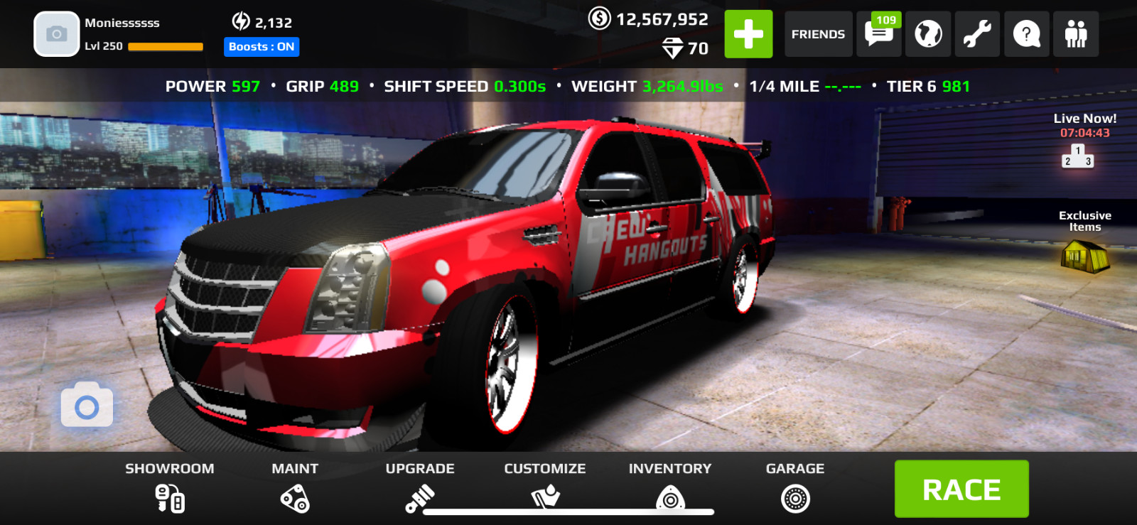 Rush Racing 2 In-game Vehicle. 6-8$ each