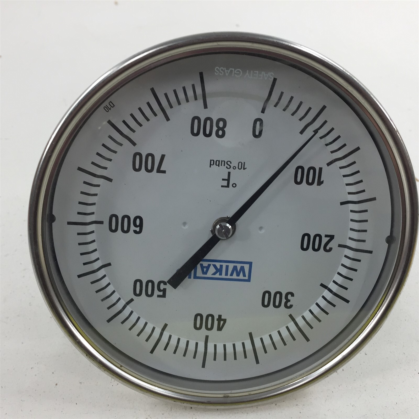 WIKA 0-800F Thermometer 5" Face 3.25" Stem