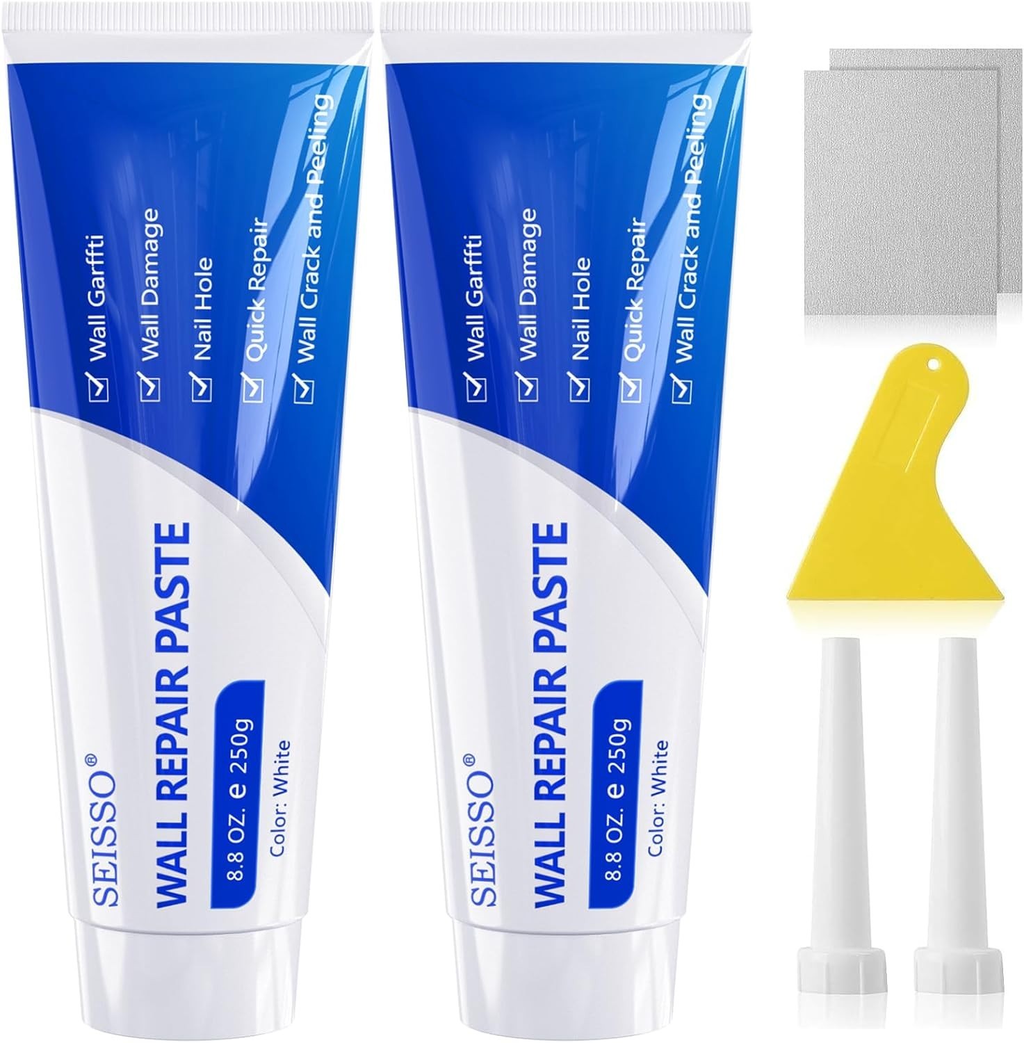 Rapid Wall Repair Solution - 500g Fast-Drying Spackle with Tools Included