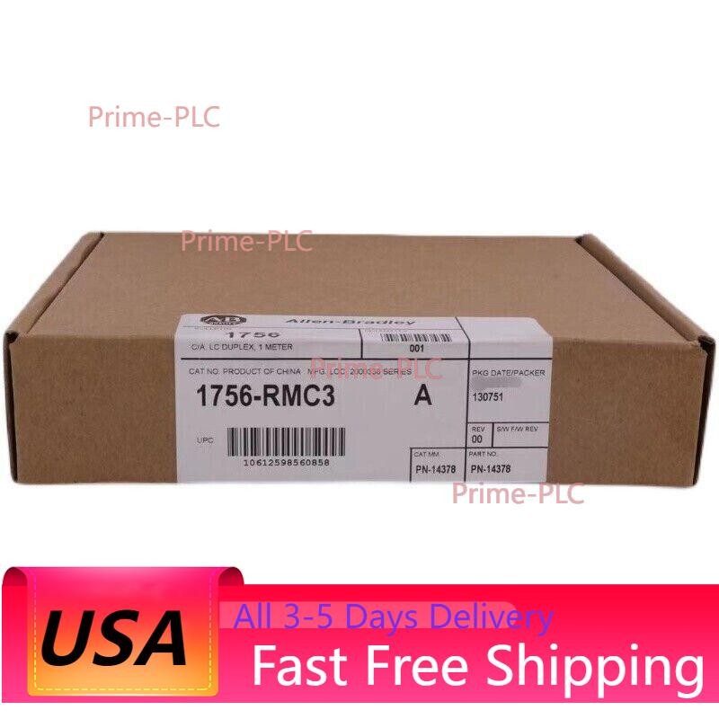 New AB 1756-RMC3 /A ControlLogix 3-Meter Fiber Cable Surplus SEALED 1756RMC3