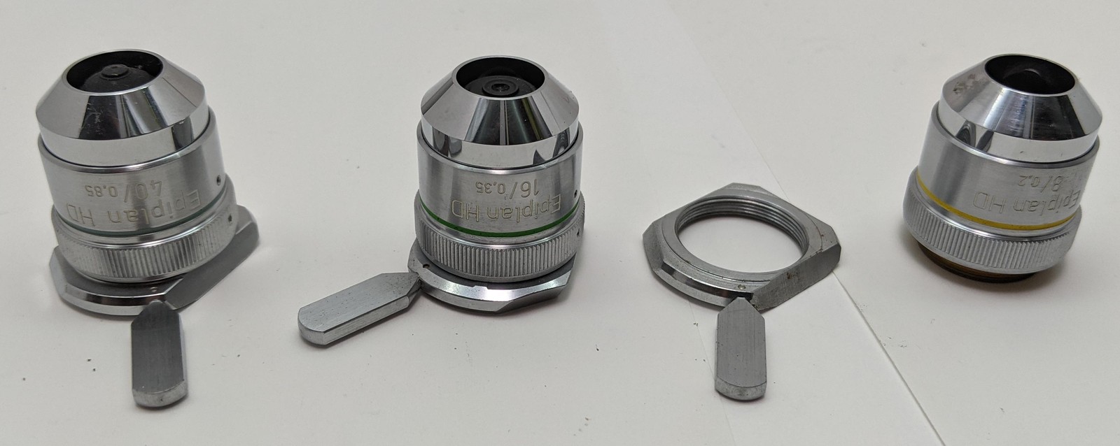 ZEISS EPIPLAN HD Metallurgical Objectives 8x/0.20, 16x/0.36, 40x/0.85 EPI M24
