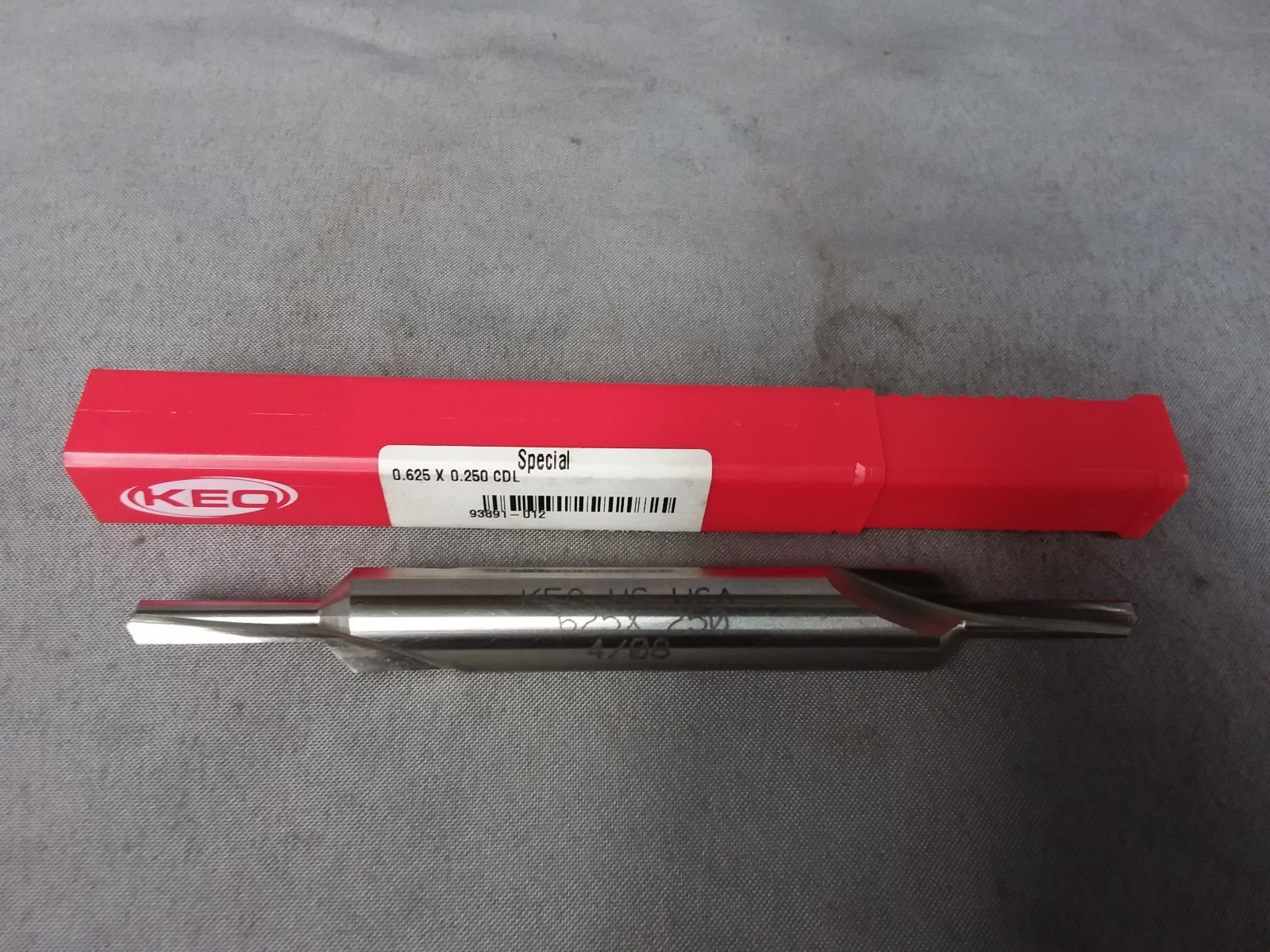 KEO LONG HIGH SPEED STEEL CENTER DRILL 60 DEGREE SPECIAL .625 .250