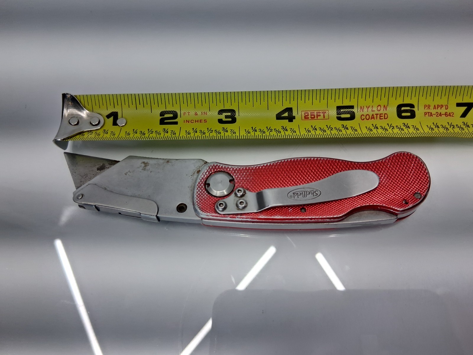Sheffield Folding Utility Knife w Pocket Clip