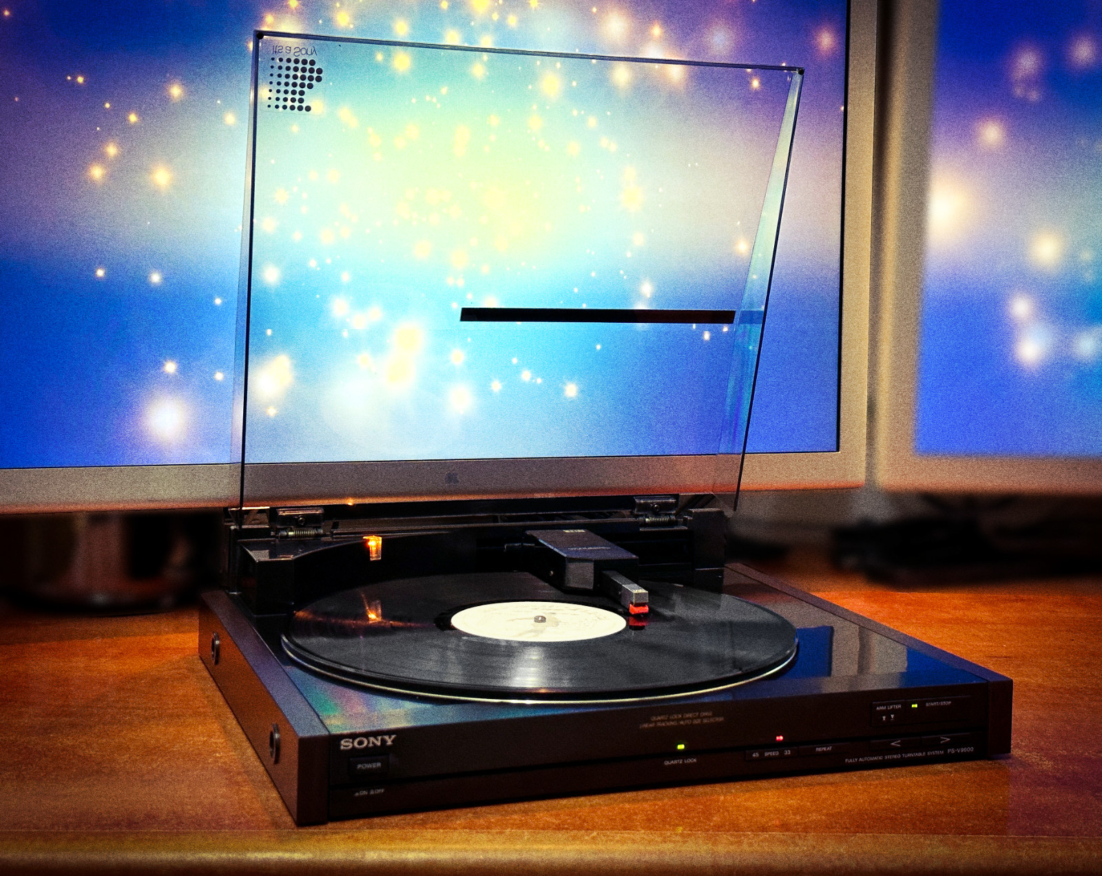 SONY V9900 🌈RaRe🌈 Premium Vintage Stereo Turntable Wood Side Panels