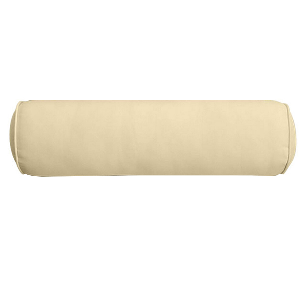 |SLIPCOVER ONLY|Outdoor Same Piped Bolster Pillow Slipcover Medium 24"x6" AD103