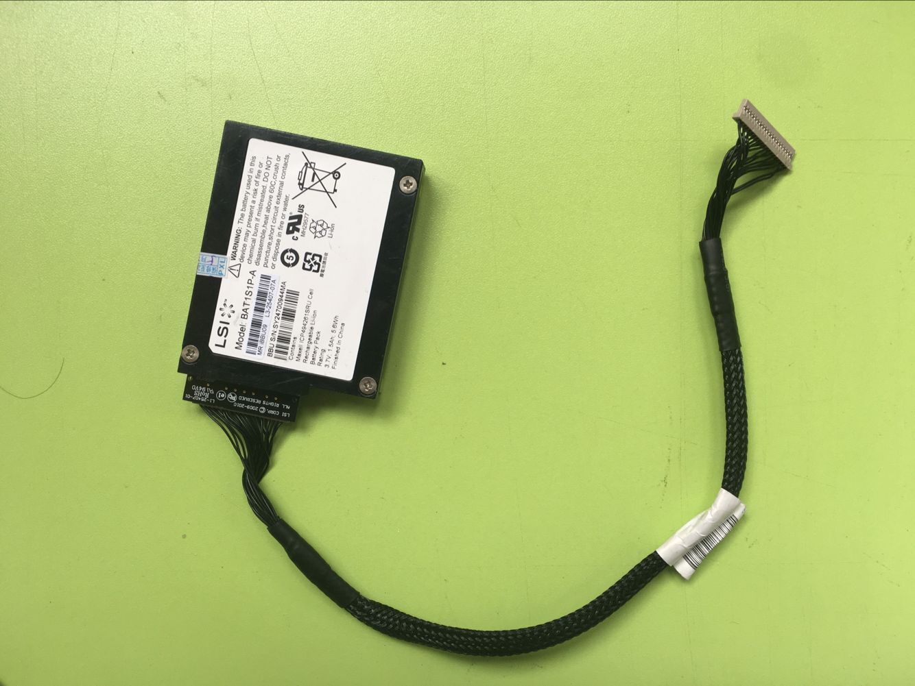 LSI s BBU09 IBBU09 BAT1S1P-A +Cable LSI00279 for 9265-8I 9266 9270-8I Battery