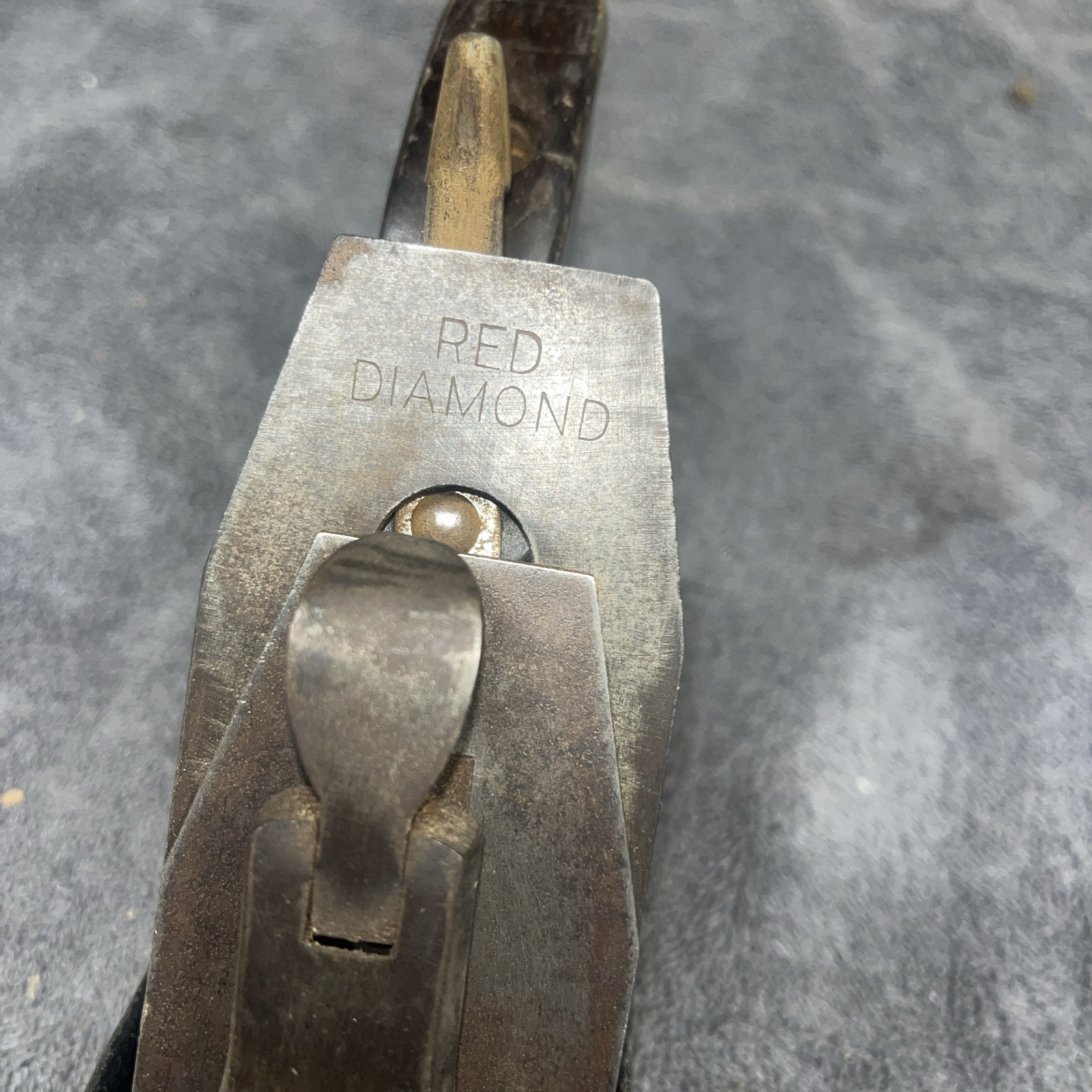 VINTAGE 10" Red Diamond flat bottom wood plane