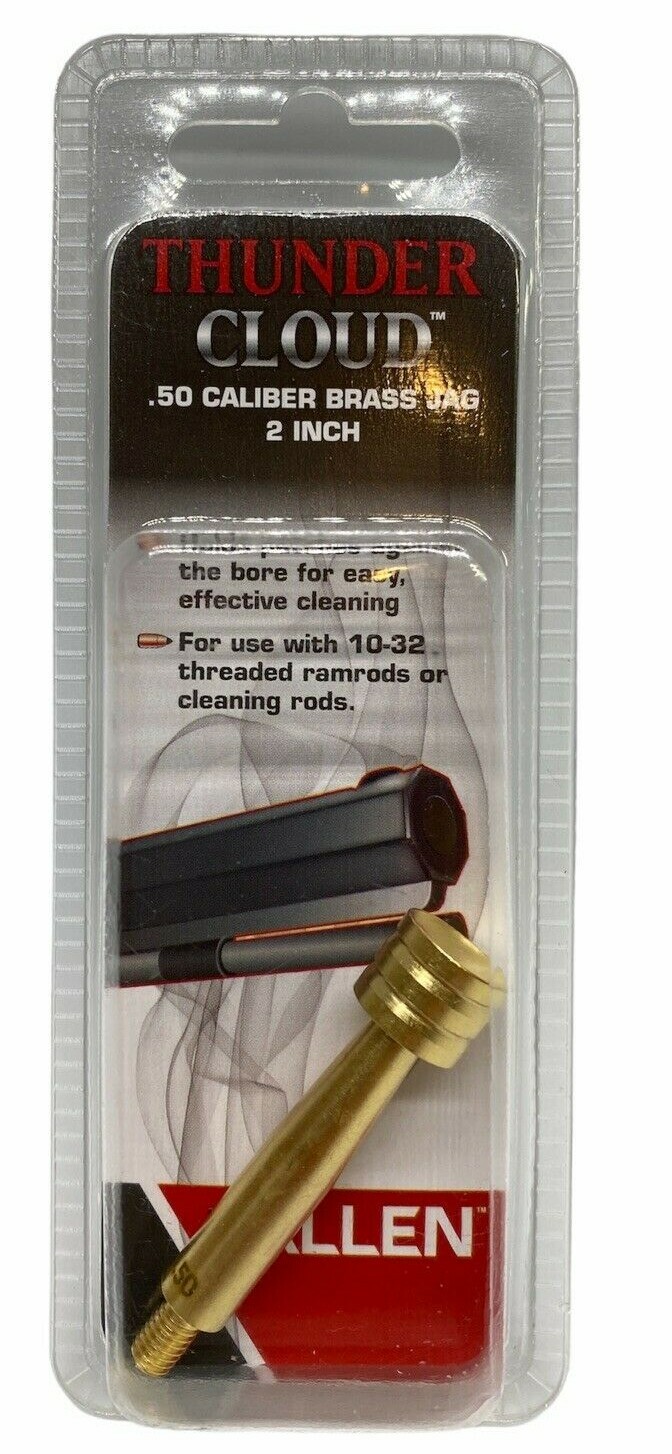 ALLEN Thunder Cloud 87135A Muzzleloader .50 Cal Brass Jag 10-32 Thread 2”