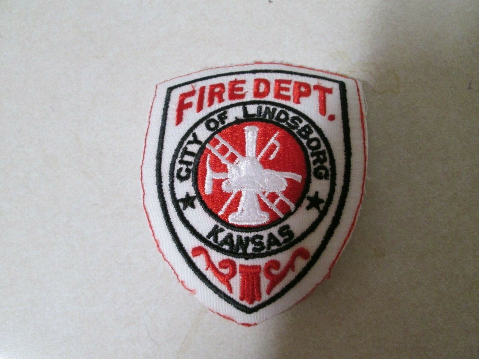 PATCH OLDER SEW ON FIRE DEPARTMENT CITY OF LINDSBORG KANSAS