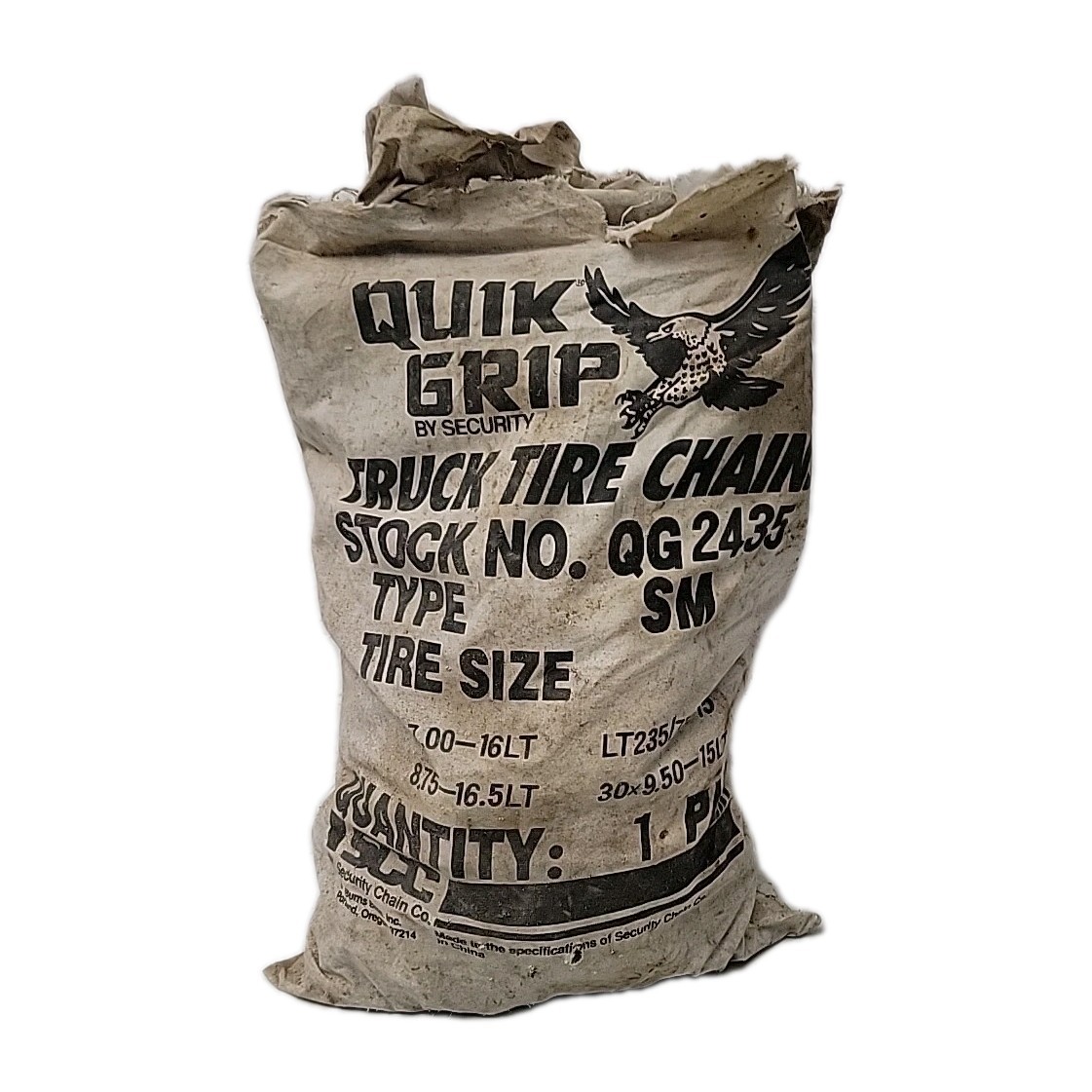 QUICK GRIP Truck Tire Chain stock number QG2435  type small