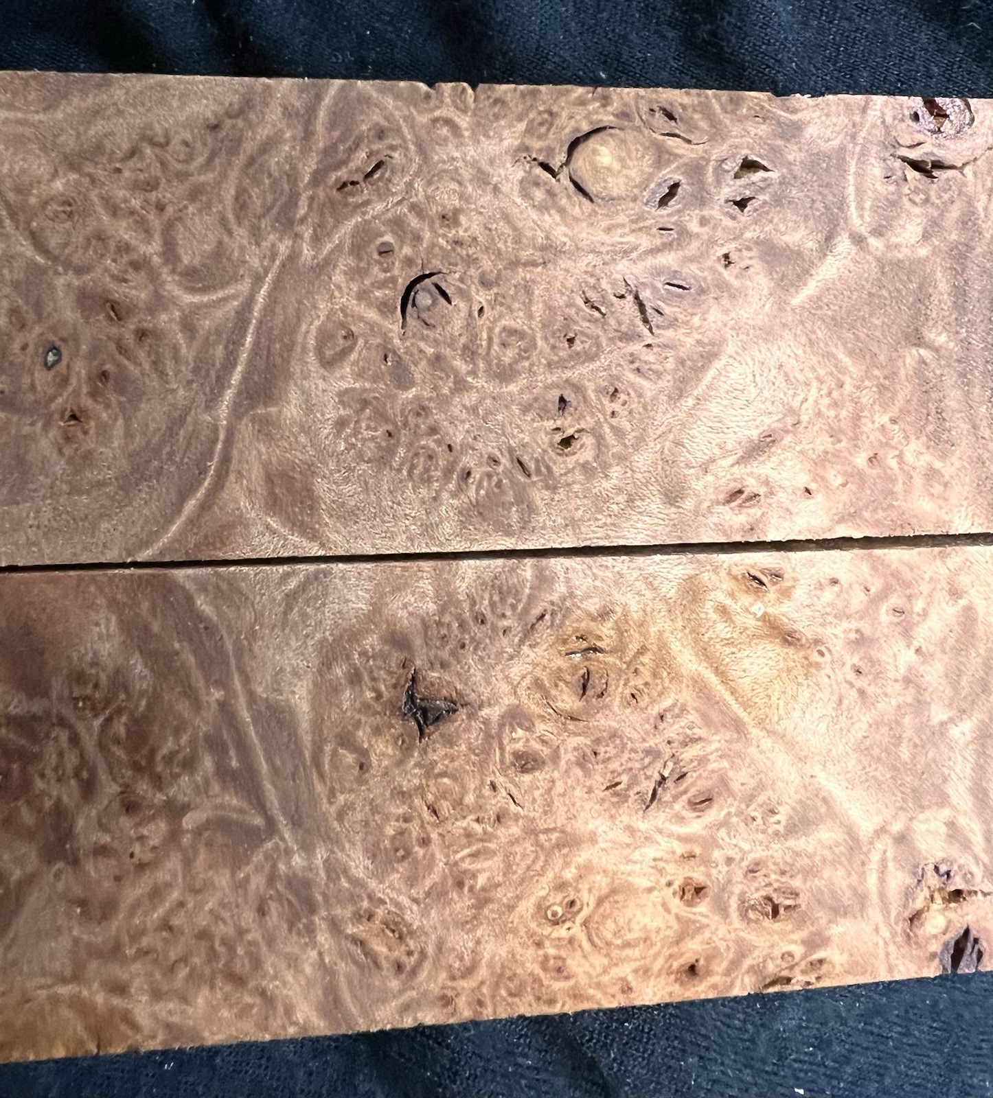 maple burl knife scales wood