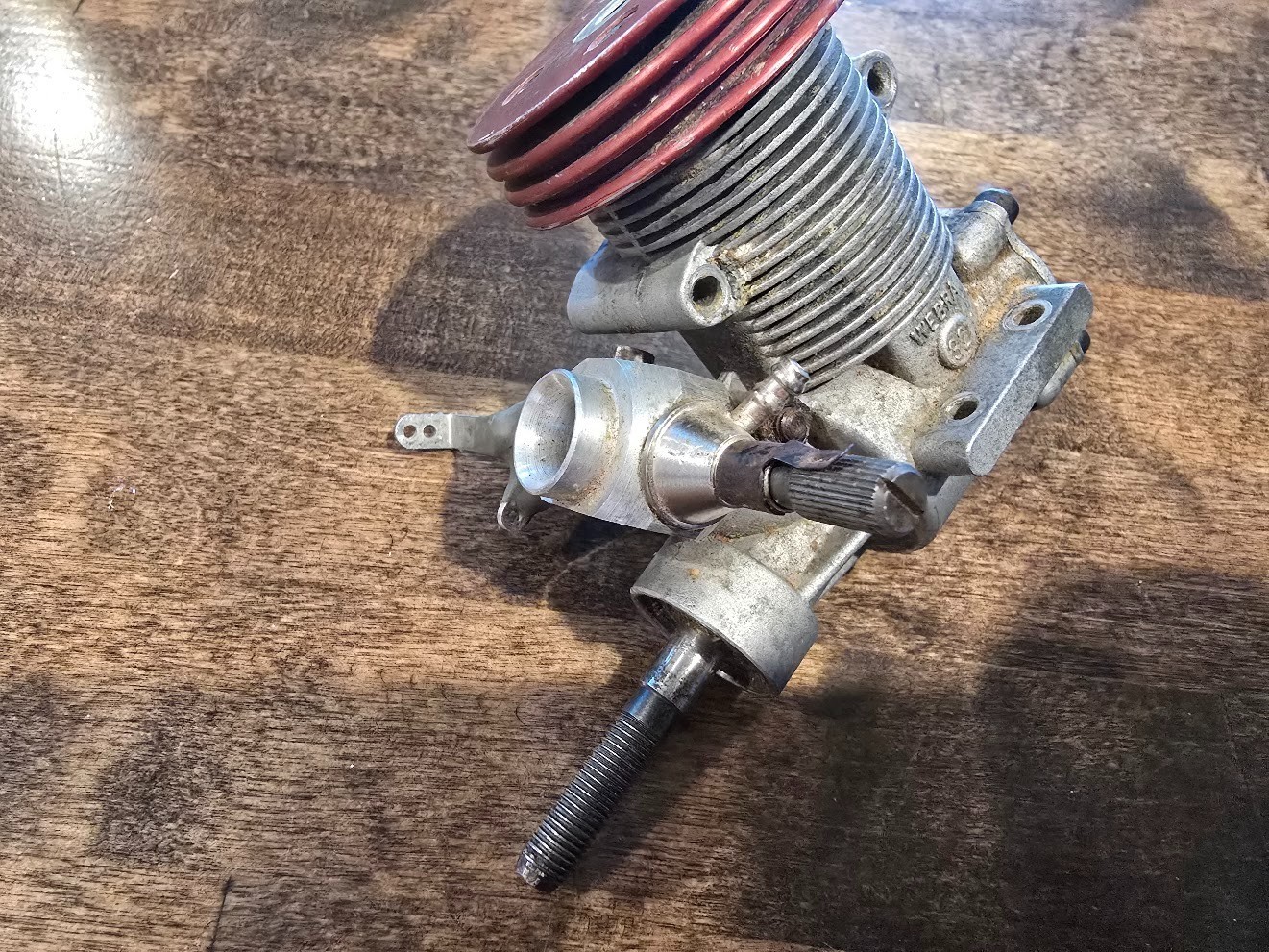 Webra Airplane Plane Engine Motor Webra 32 RC Red Head Remote Control (Untested)