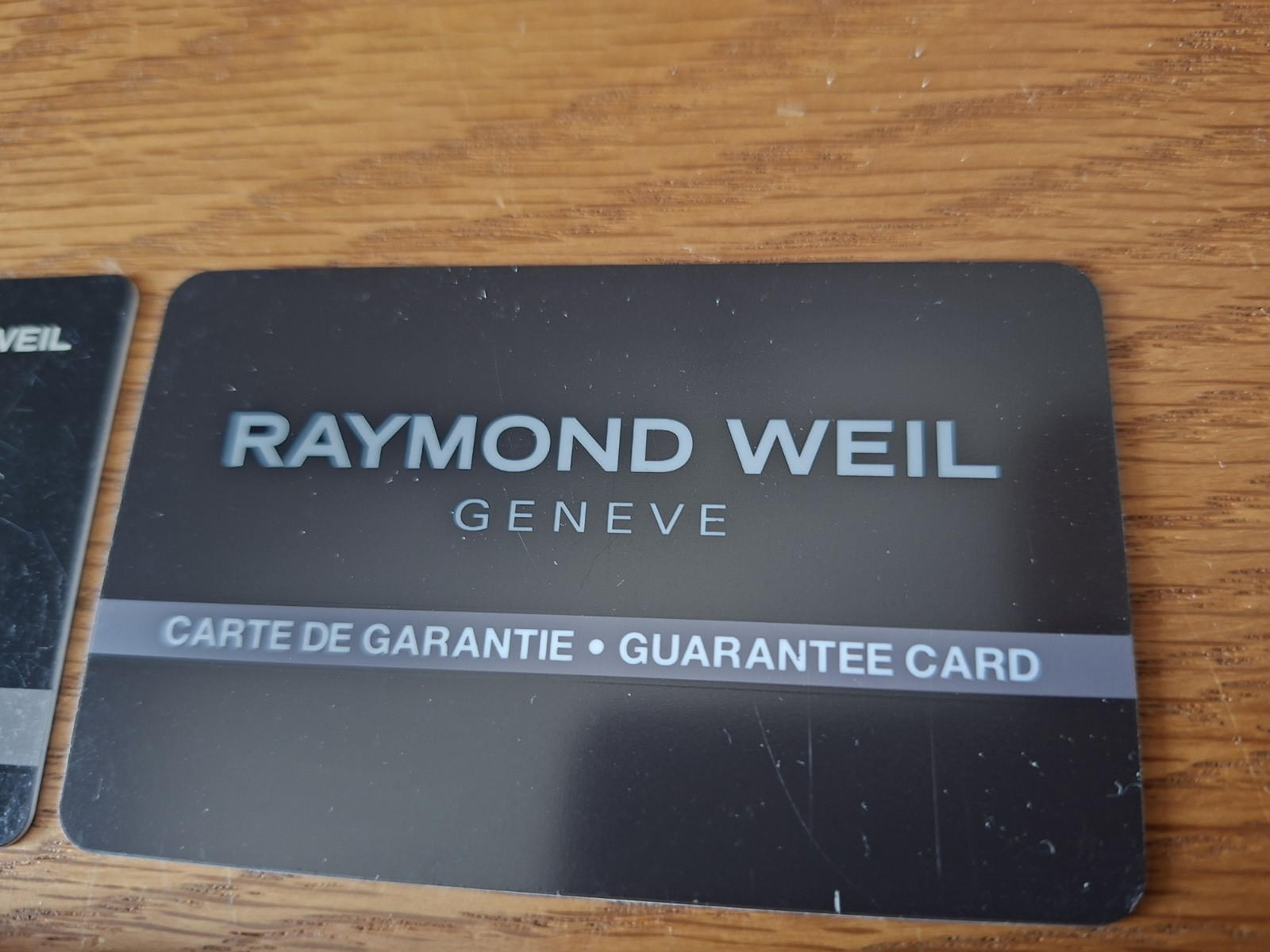 Raymond Weil Guarantee Certificate Authenticity Cards Instruction Booklets