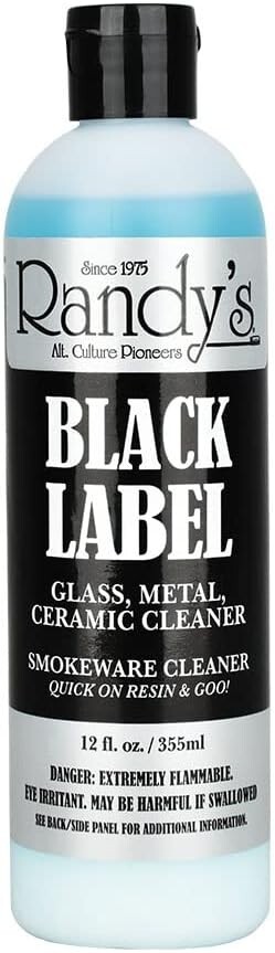 Randy's Black Label Cleaner Glass Metal Ceramic 12oz Bottle|Pack Of Sixteen (16)