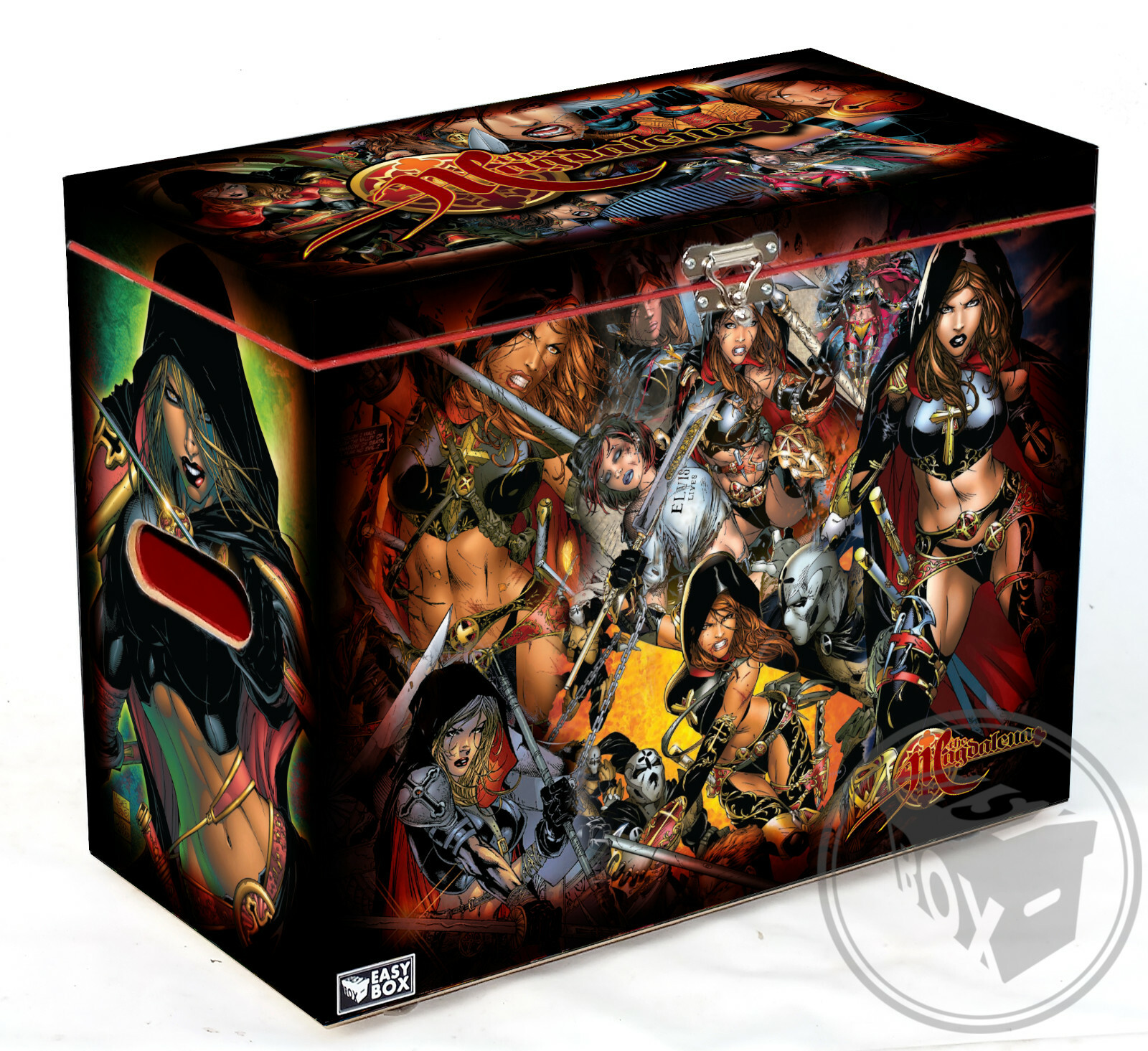 Magdalena - Large Comic Book Hard Box Chest MDF