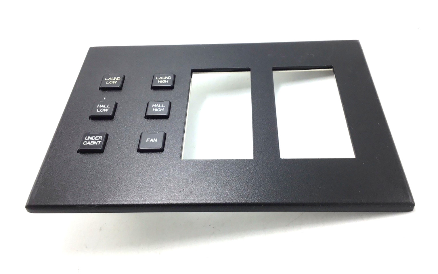 LiteTouch 6-Button Metropolitan Keypad Dimmer, 3-Gang Faceplate (Black) Savant