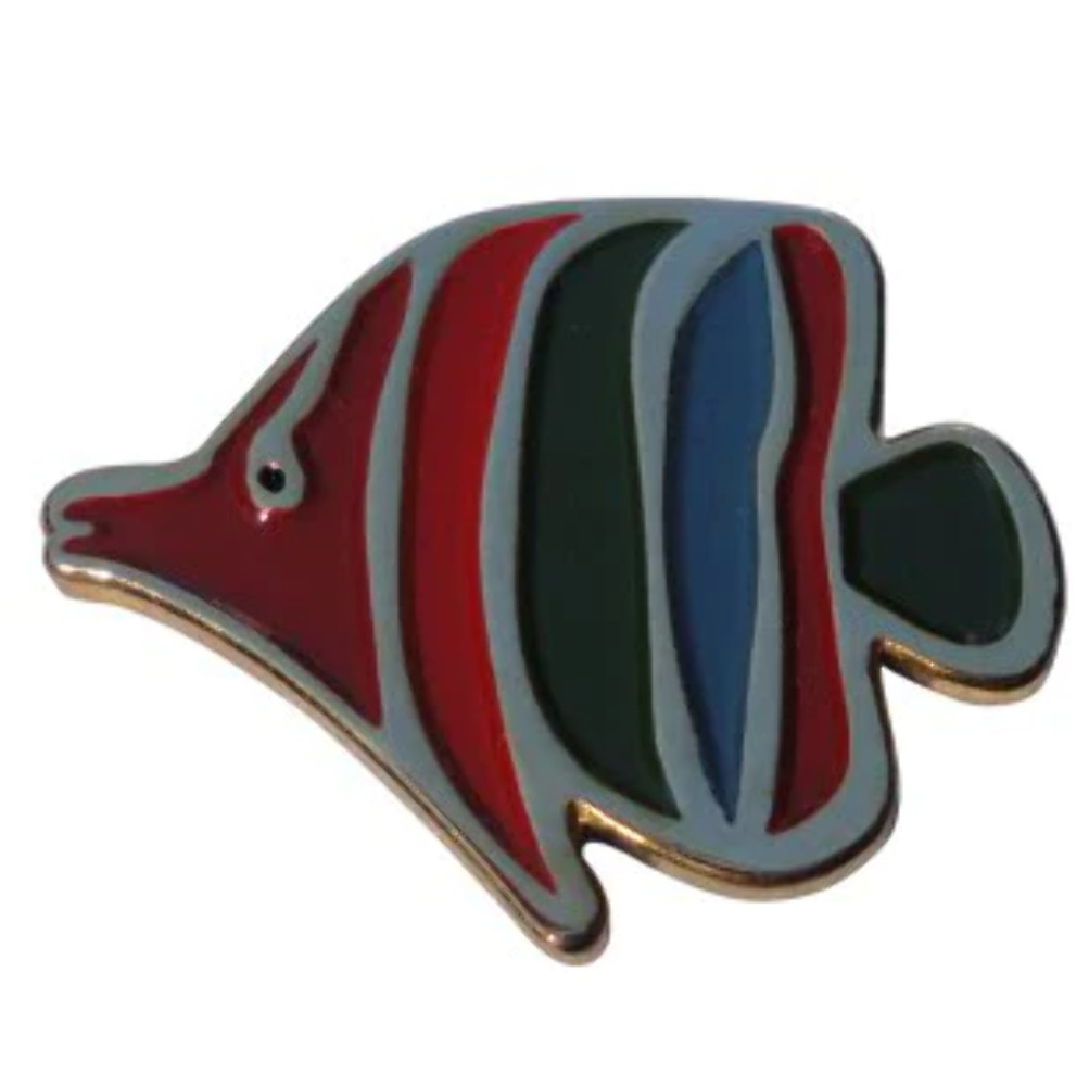 Gold Tropical Fish Ball Marker