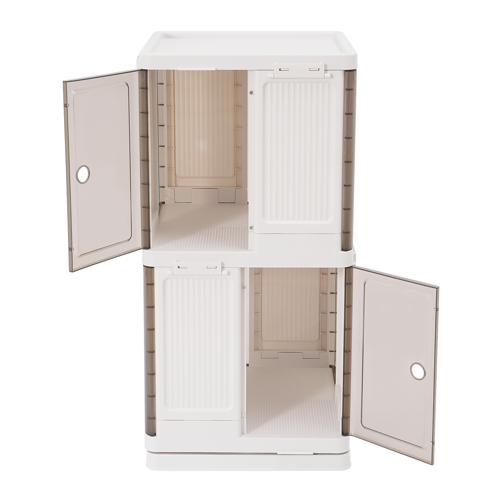 2-Tier Rotating Bookshelf, Book Storage Shelf, Floor Standing Rotating Bookcase
