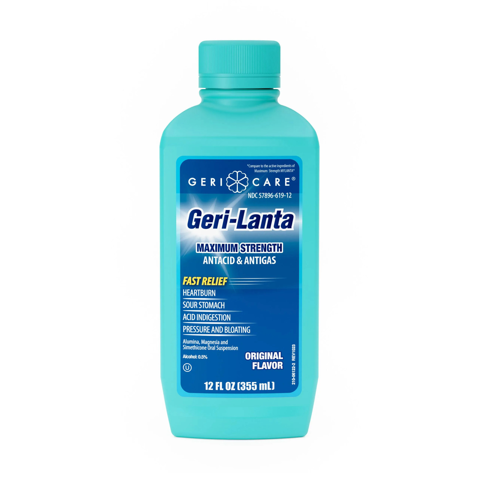 GeriCare Geri-Lanta Antacid/AntiGas Liquid Regular Strength Original 12 oz 6PK