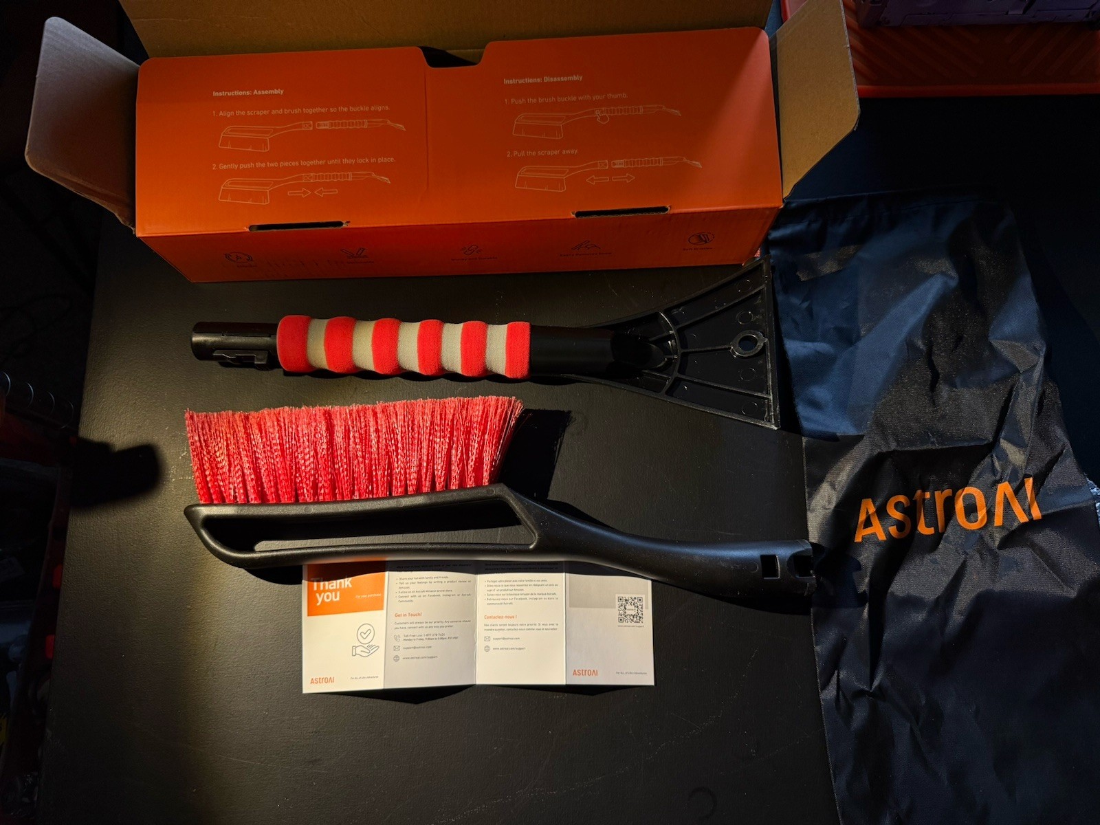 AstroAI Ice Scraper Snow Brush