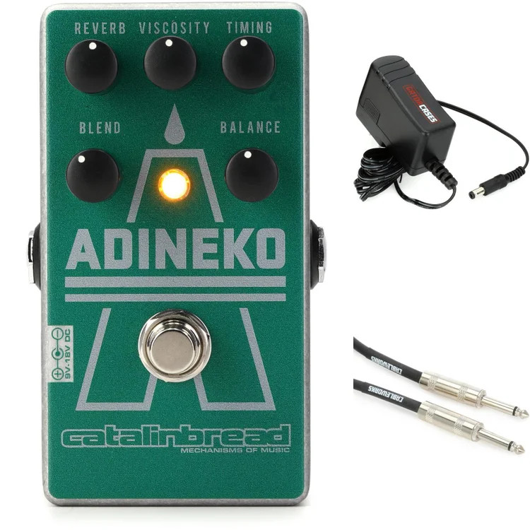 Catalinbread Adineko "Oil Can" Delay Pedal with Power Supply and Cable