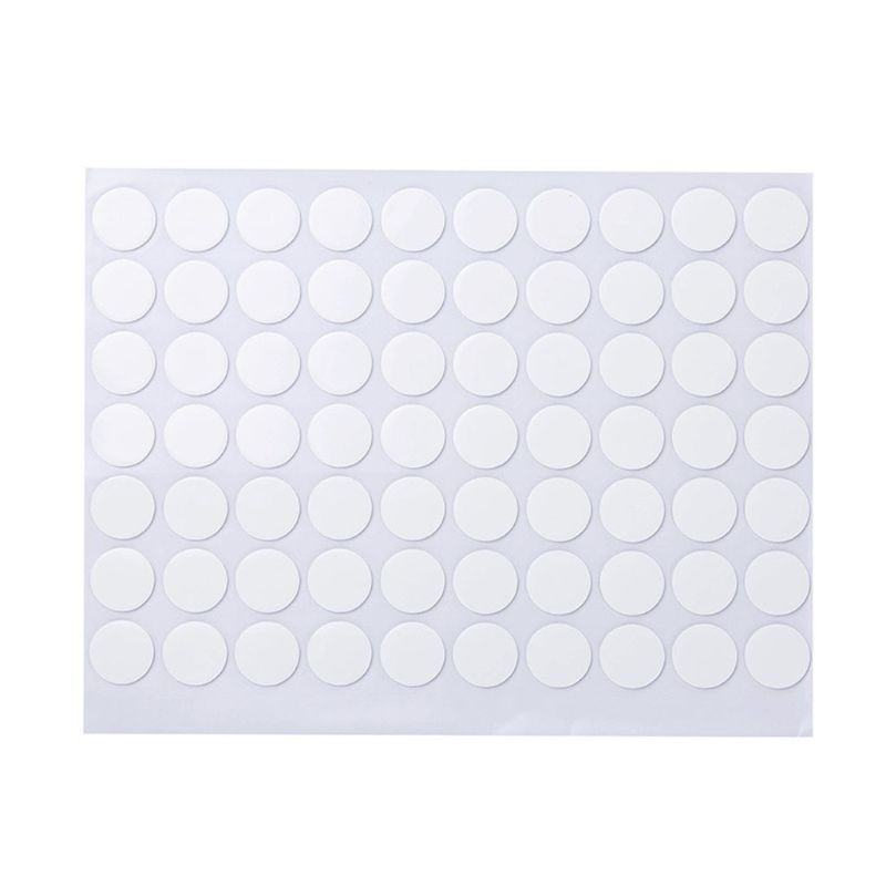 70 Pcs Round Transparent Sticky Gel Tape Double-sided Adhesive Balloon