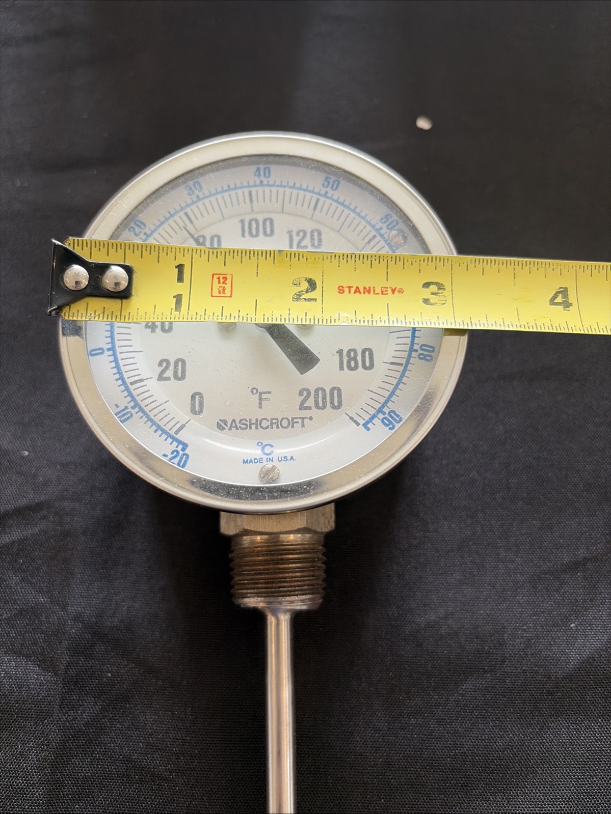 ASHCROFT 0-200 F Thermometer