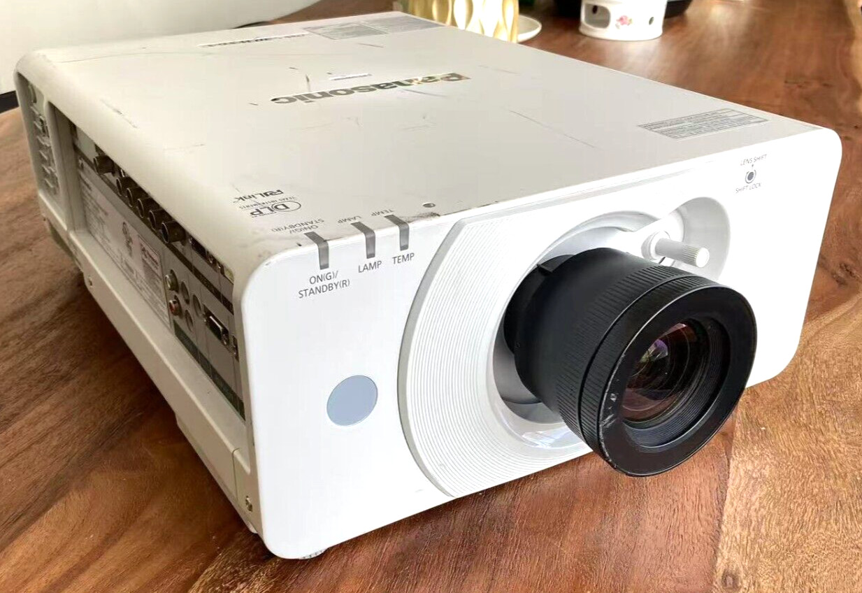 Panasonic PT-DW530U DW530 DLP HDMI 4000-Lumens 1280X800 WXGA Projector- 849 Hrs