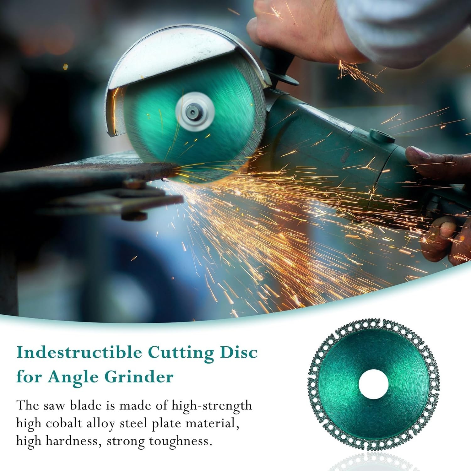 Indestructible 4-1/2" Grinder Discs - 5 Pack for Effortless Cutting & Grinding