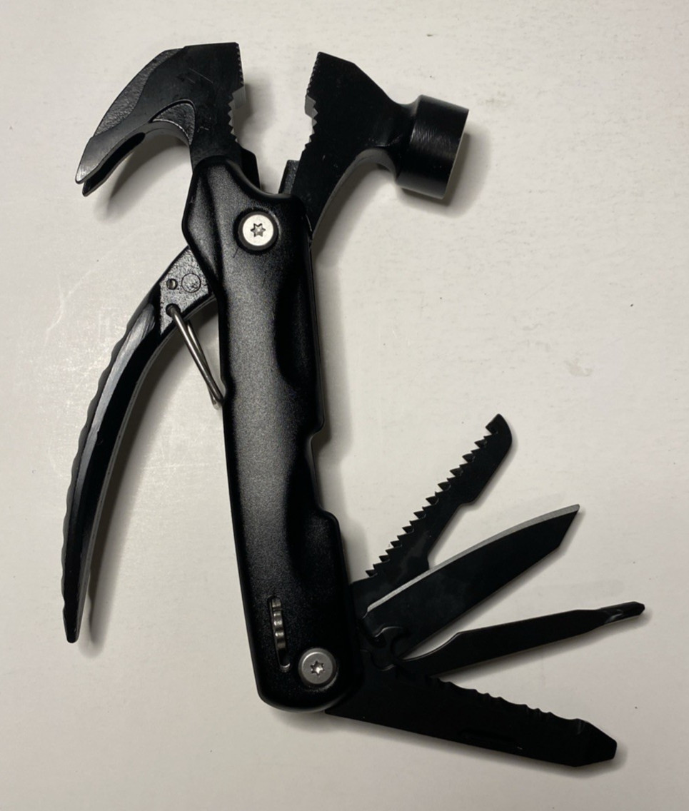 ForChic Hammer Multi-Tool 12-in-1 Folding Multitool w Carrying Case