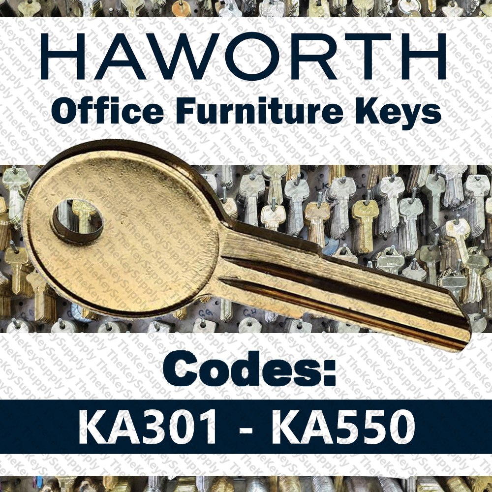 Haworth File Cabinet Key Cut to Your Code KA301 - KA550