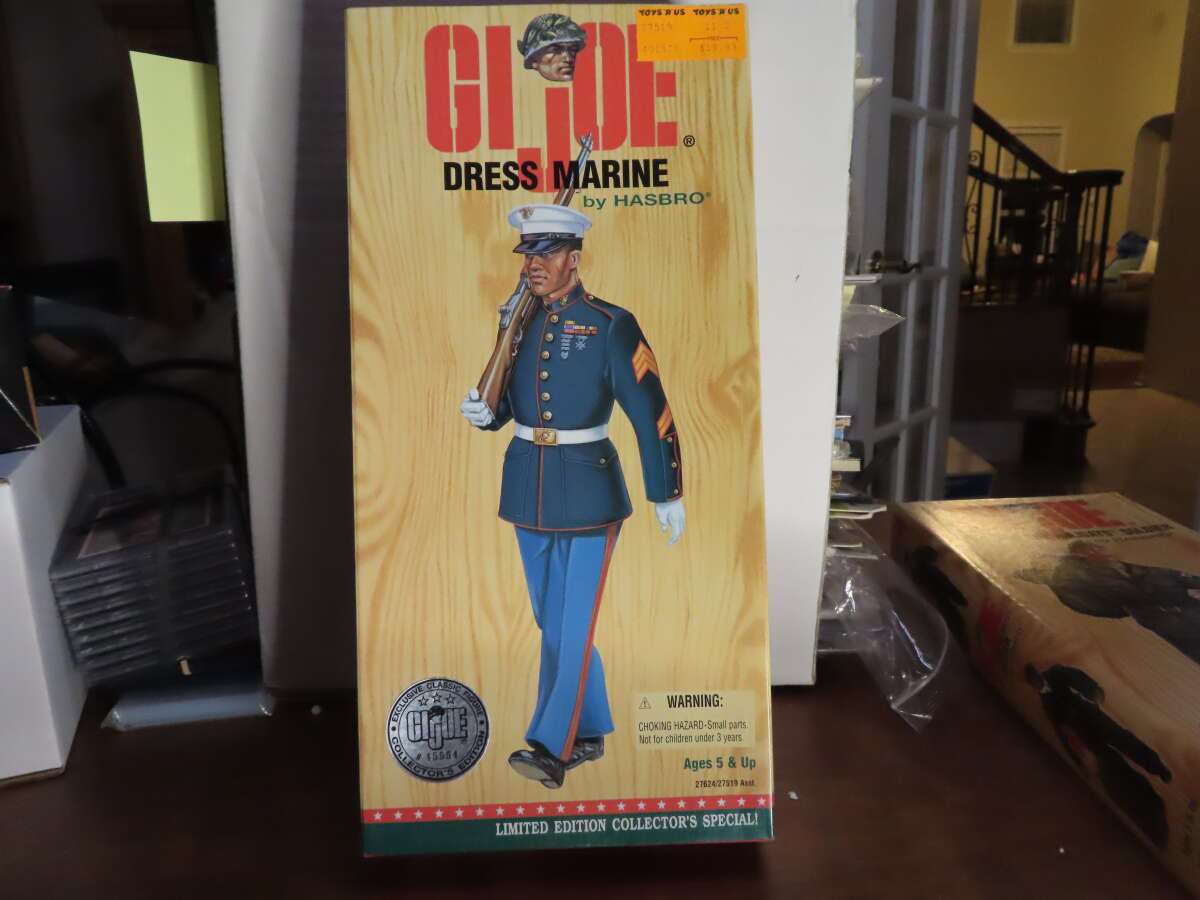 1996 Gi Joe Dress Marine african american soldier in box 12" by hasbro bx611