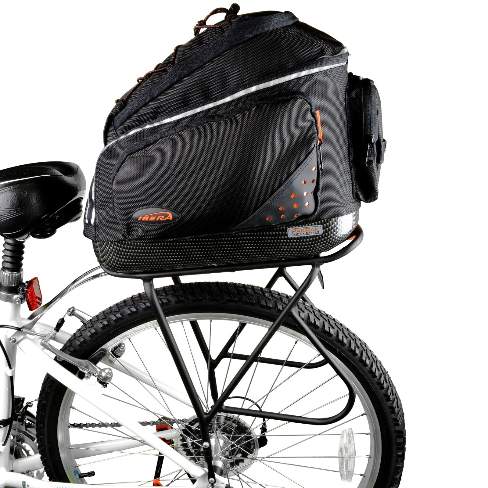Ibera Bike Trunk Bag Rear Carrier Rack(Non Disc Brake Mount) Combo Quick-Release