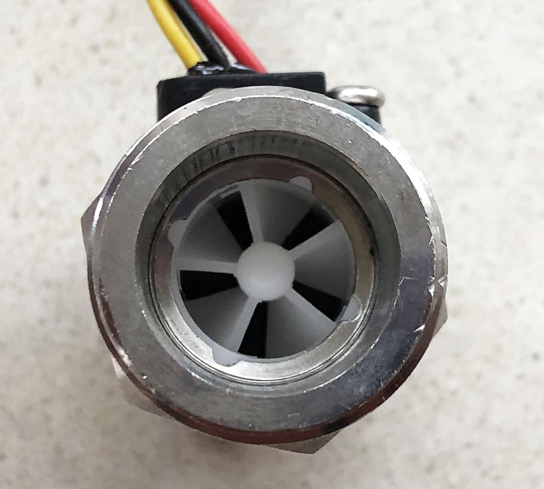 Stainless Steel 3/4" NPT Hall sensor flow meter
