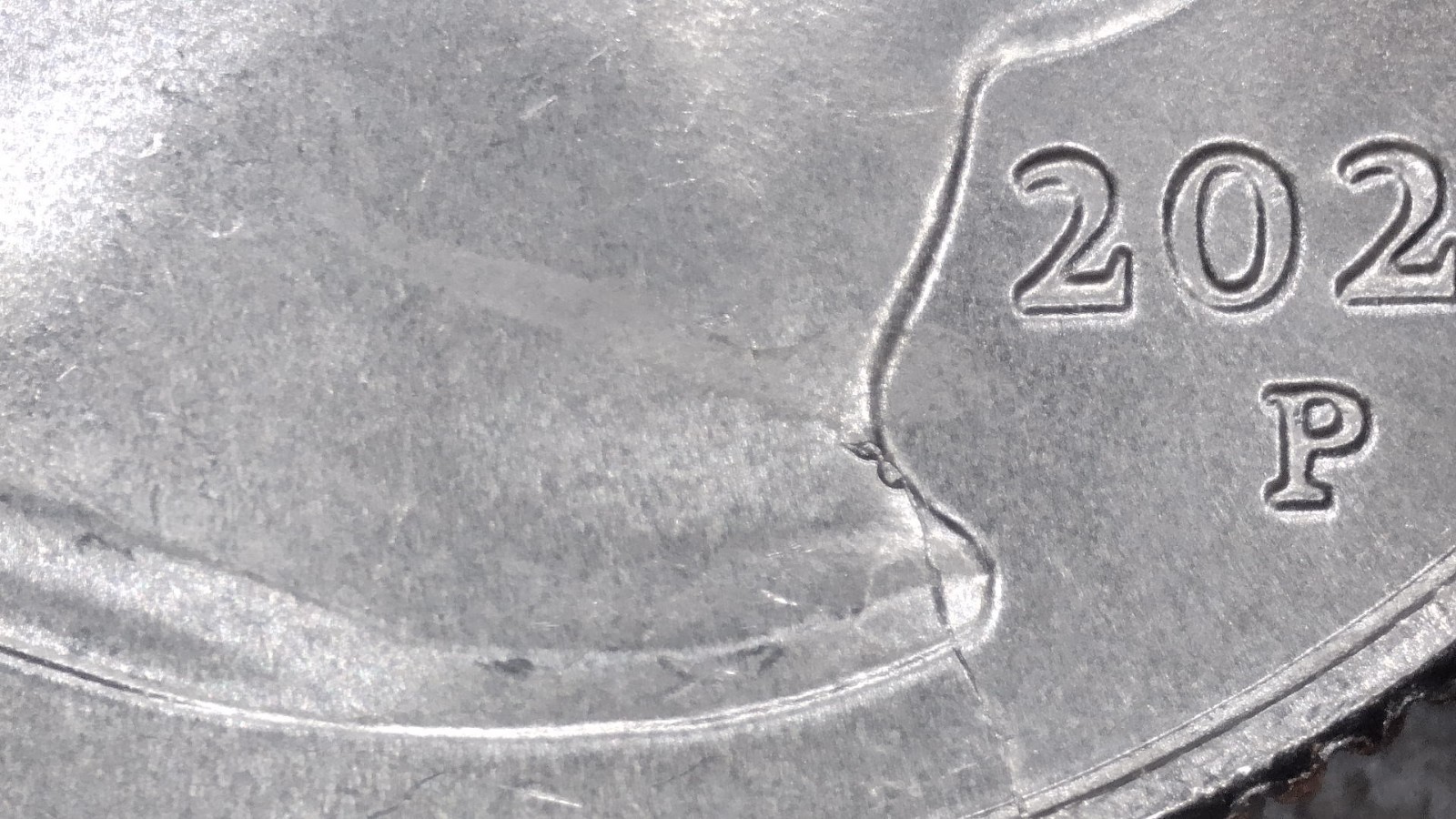 2025-P Jovita Idar US Mint die break on Obverse.  353