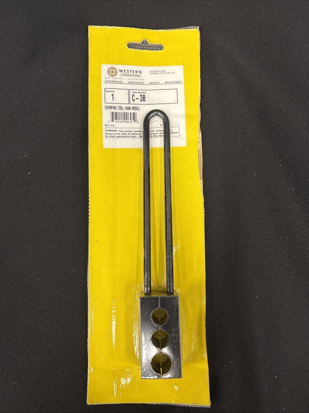 Western C-3B Crimping Tool, Hand Model