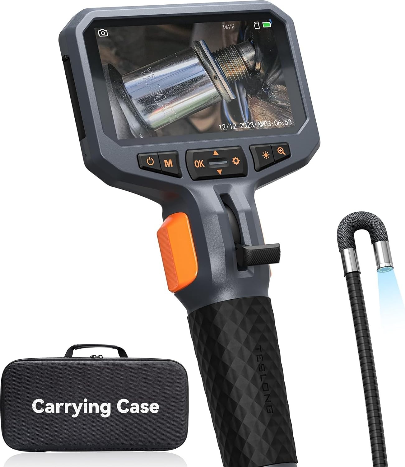 3.9mm/6.5mm/8.5mm Two-Way Articulating Endoscope Borescope Inspection Camera US