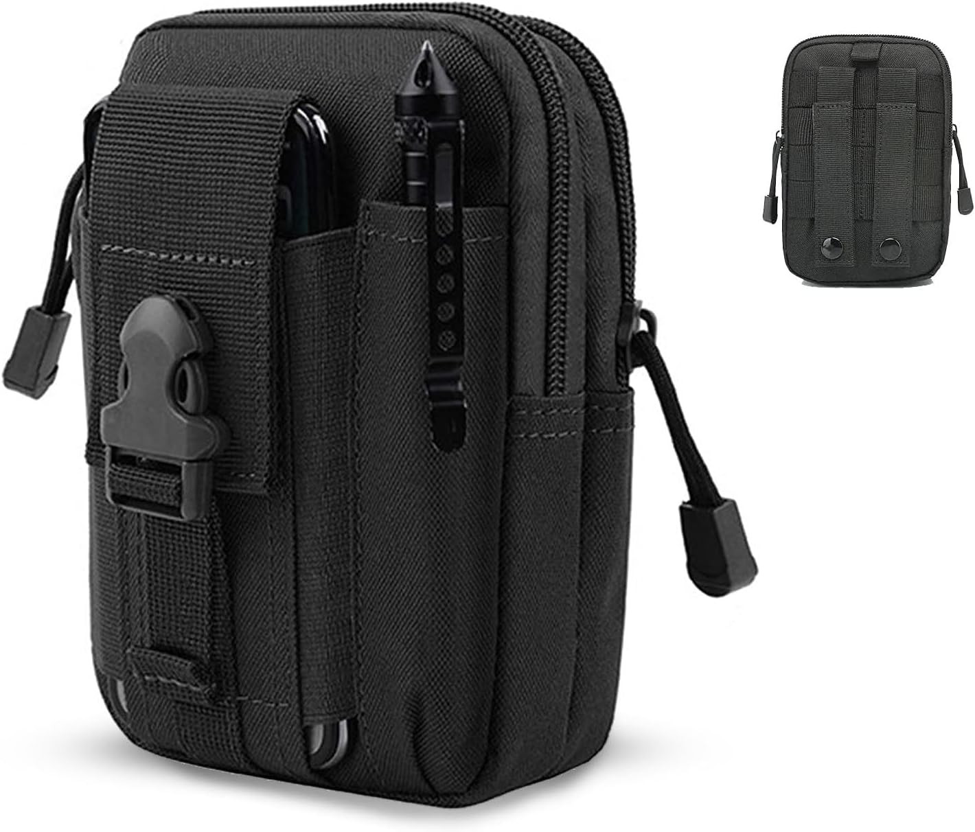 Belt Pouch, Tactical Molle Phone Pouch EDC Utility Pouches Waist Bag Packs, Smal