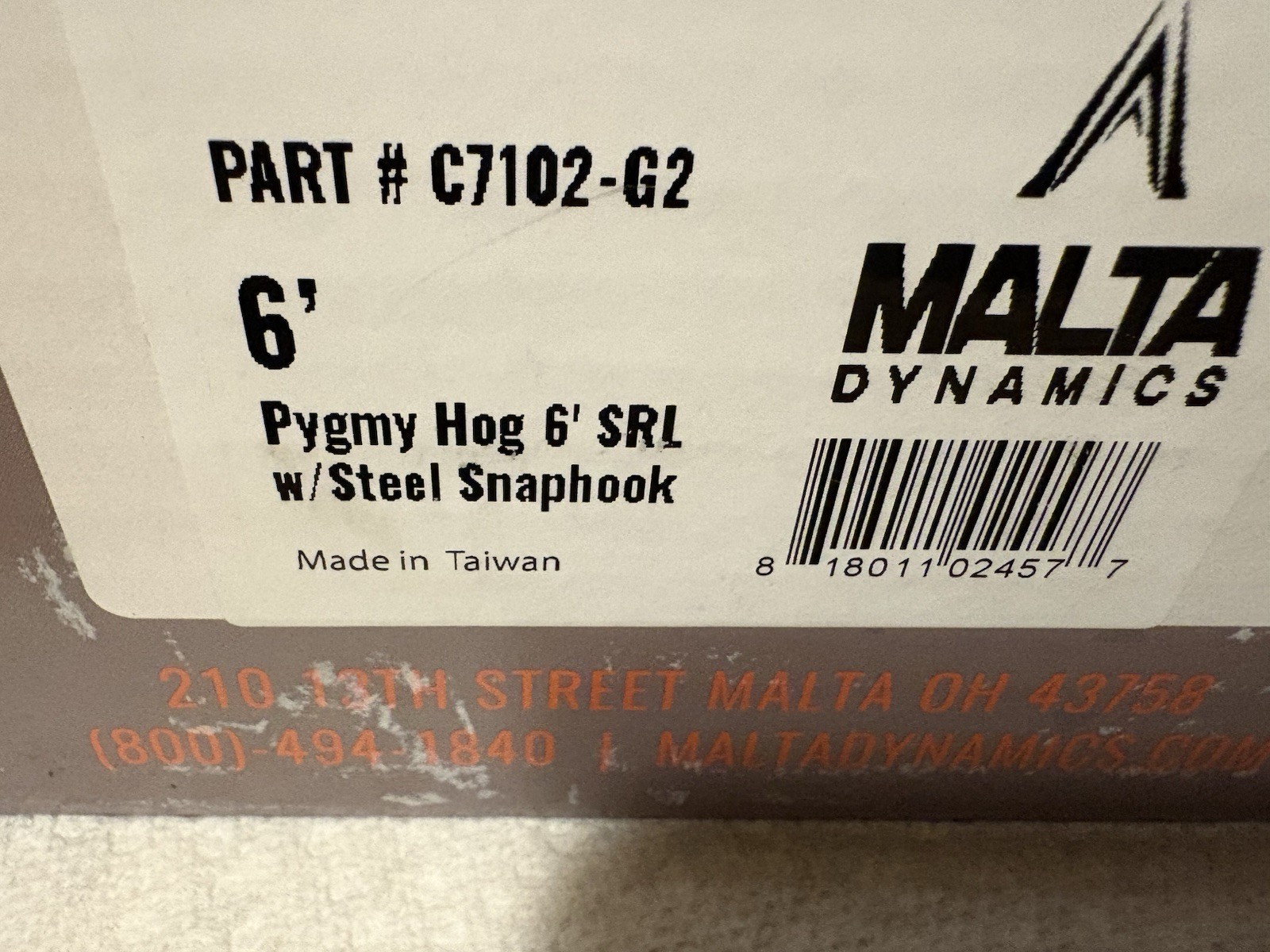Malta Dynamics C7102-g2 .6ft