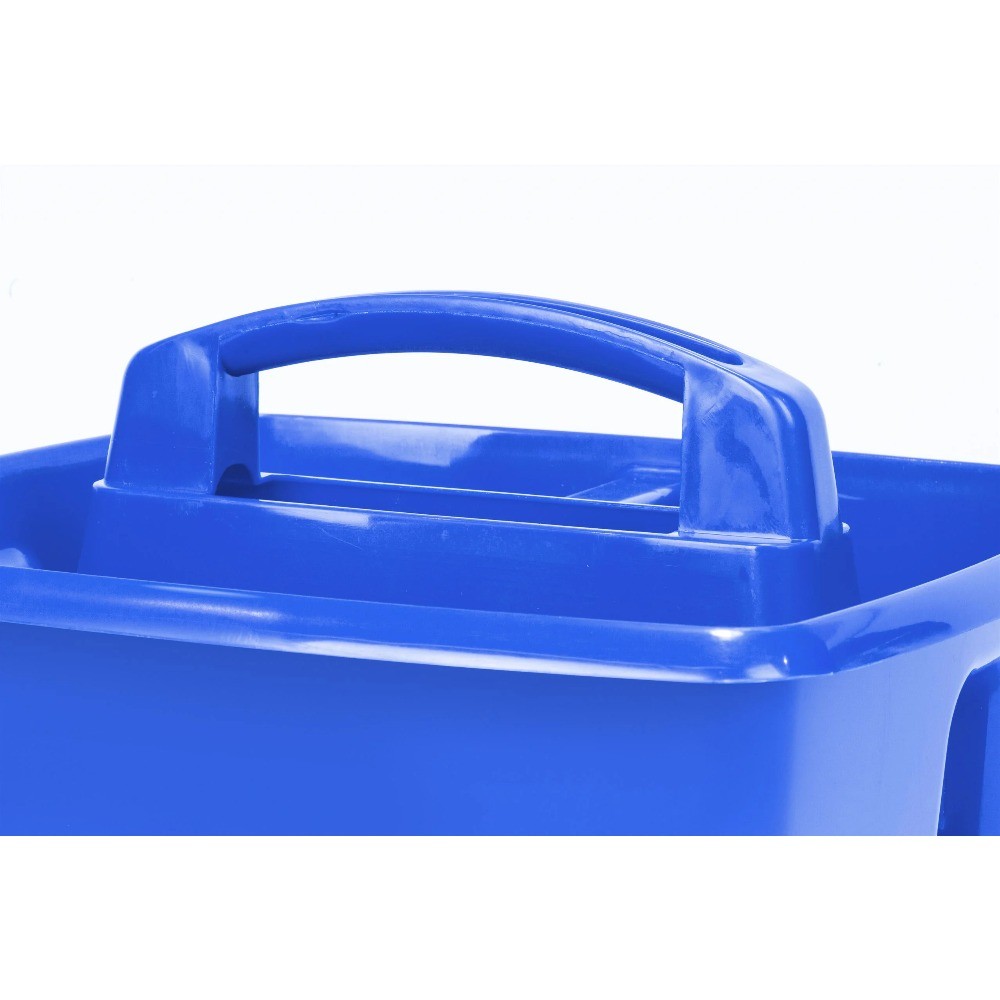 Storex Plastic Desktop Organizer Caddy with Handle, Assorted, Set of 5