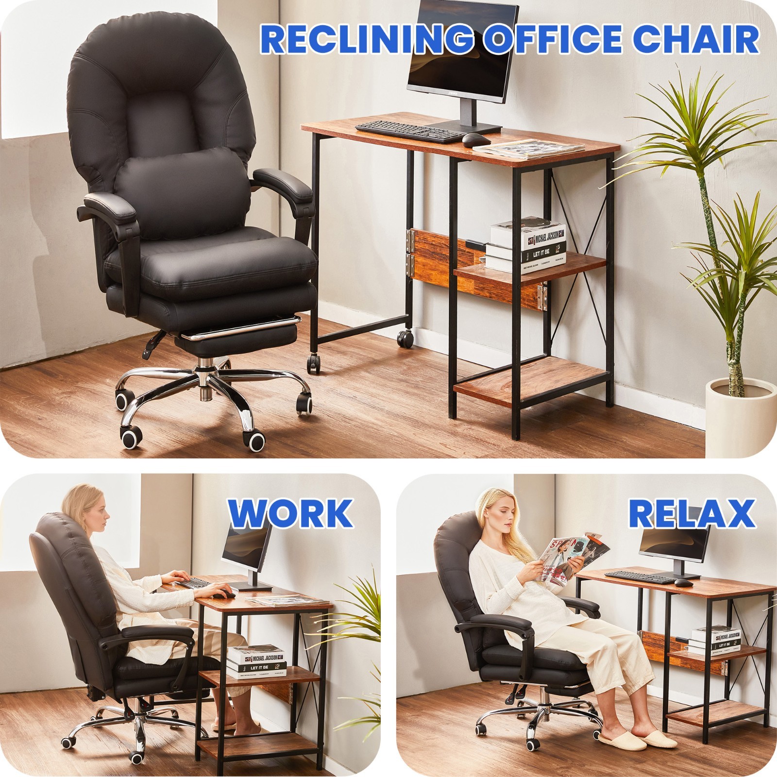 Big Tall Executive Ergonomic Office Chair Computer Desk Chair Home Desk Chair