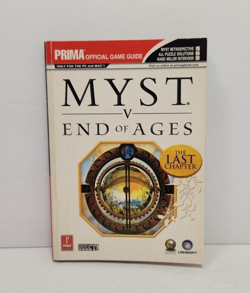 Myst V 5 End of Ages Prima Official Game Guide VERY GOOD CONDITION FREE SHIPPING