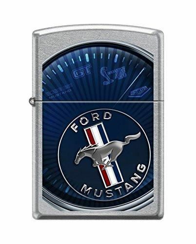 Mustang Multi-Logo Starburst ZIPPO Lighter - Free USA Shipping On a Cool Lighter