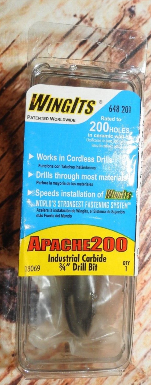 Everbilt WingIts Apache 200 3/4 in. INDUSTRIAL CARBIDE Drill Bit (18069)