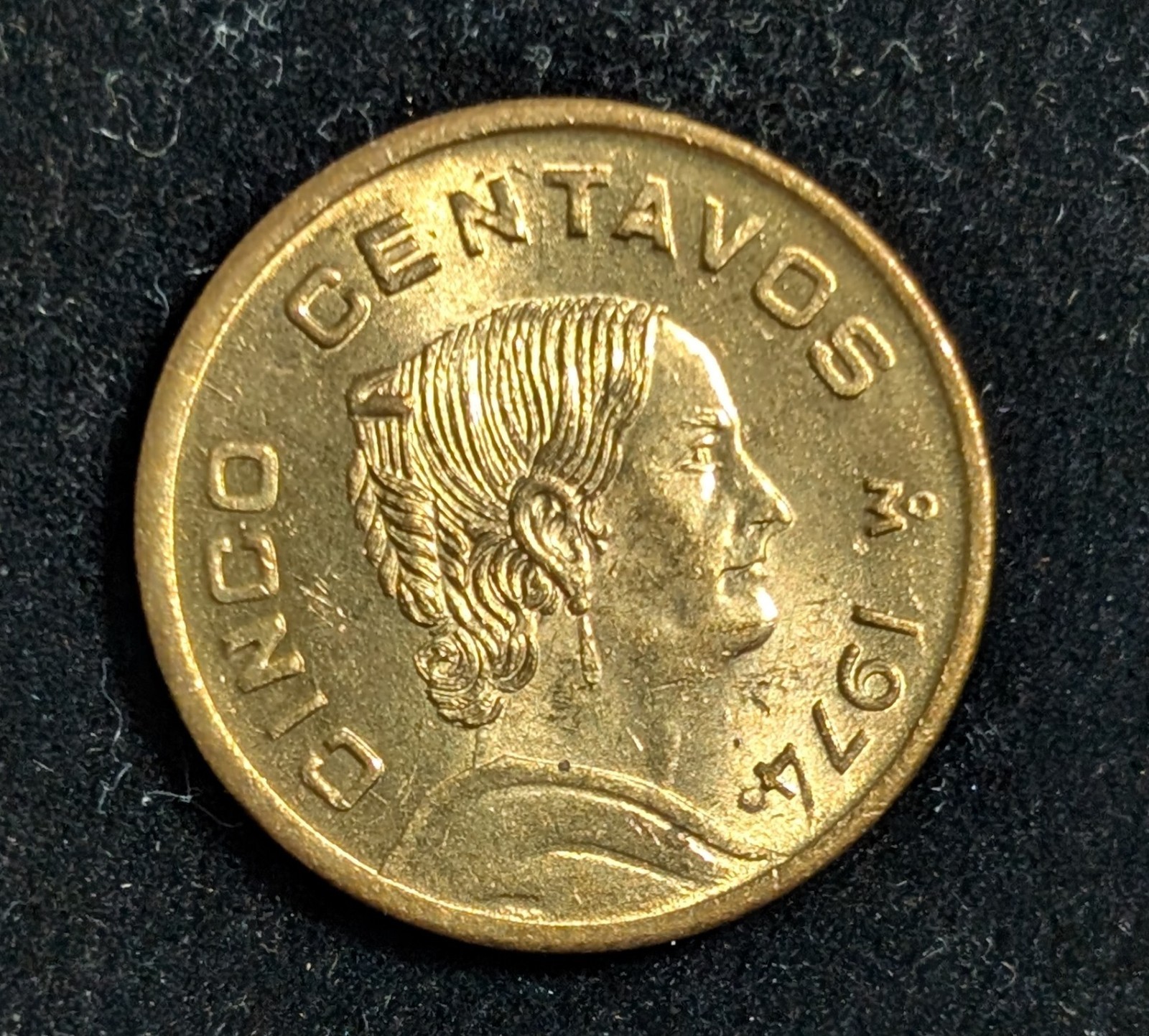 1974 Mexico 5 Centavos Brilliant Uncirculated UNC KM# 426