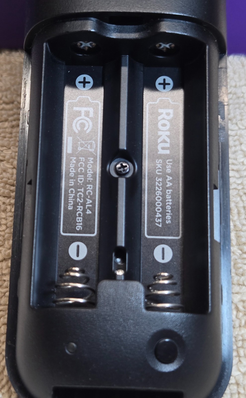 Roku Streaming Stick 4K 3820X 4K Streaming Device Battery Remote