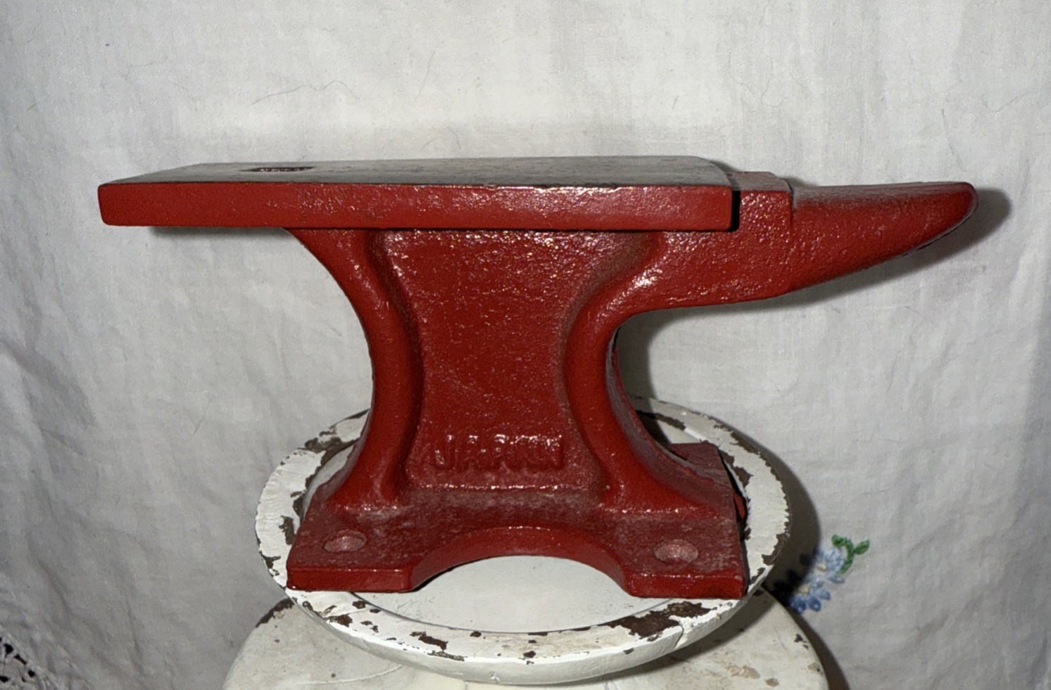 MCM Cast Iron Jeweler’s Anvil Marked Japan