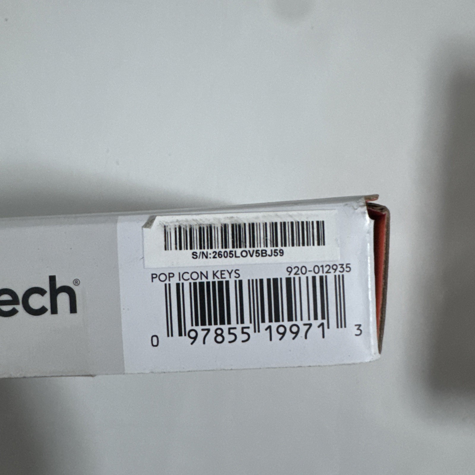 Logitech Pop Icon Keys Compact Wireless Keyboard, White/Orange