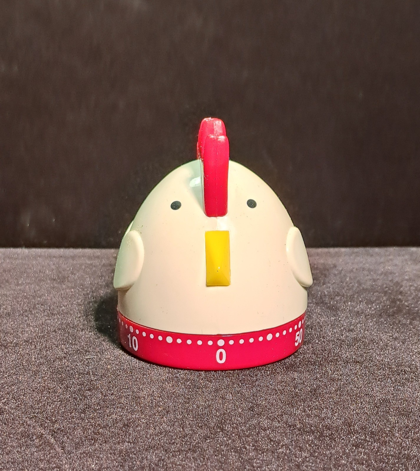 1Pc Cartoon Rooster Timer Home Mechanical Timer Kitchen Time Reminder (White)
