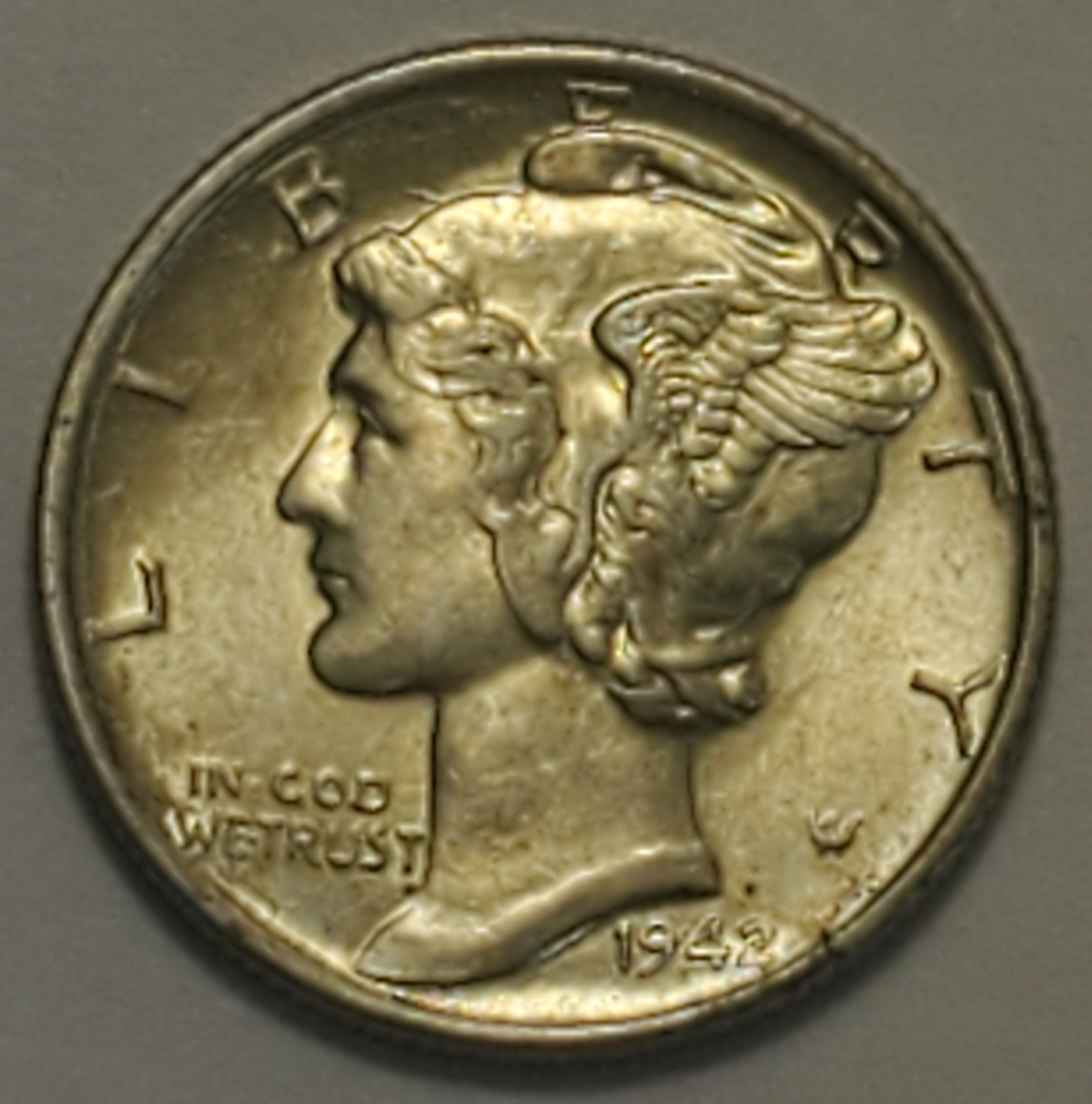 #1 Business Uncirculated++ 1942 P Winged Liberty Head Mercury Dime
